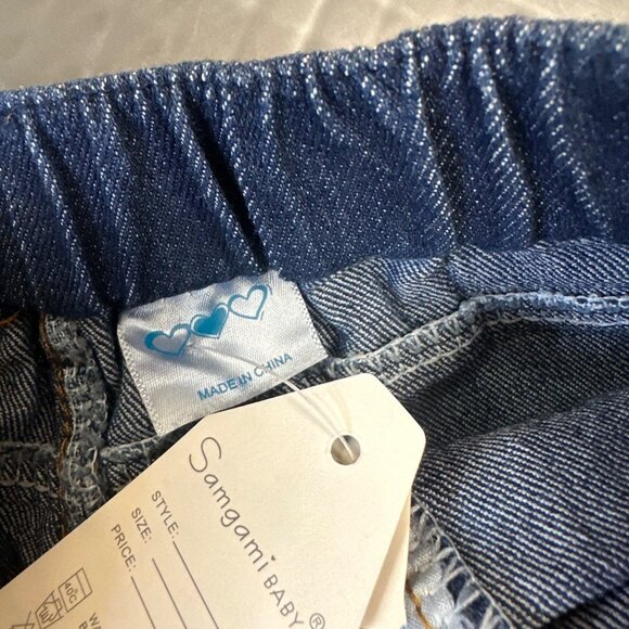 SAMGAMI BABY NEW RUFFLE FLARE JEANS 12-18 MONTHS - Picture 4 of 9